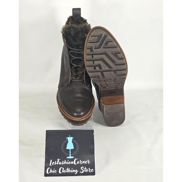 Kelsi Dagger Women's Brown Leather  Brooklyn Patterson Hiking Boots Size 10 286 - Picture 4 of 16